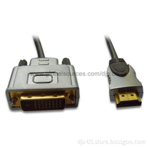 Top Level HDMI M to DVI Cable with Metal Assembly, High Performance, and Favorable Price